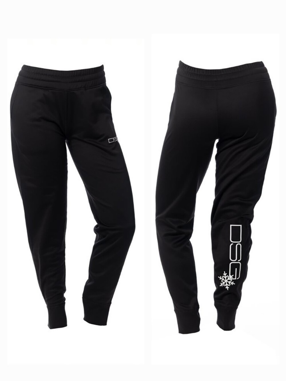 DSG Outerwear Midlayer Fleece Pants Black Ski Snow Sweatpants Women's Size L